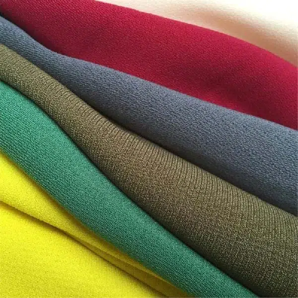 poly crepe solid fabric